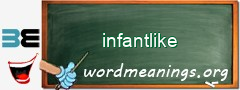 WordMeaning blackboard for infantlike